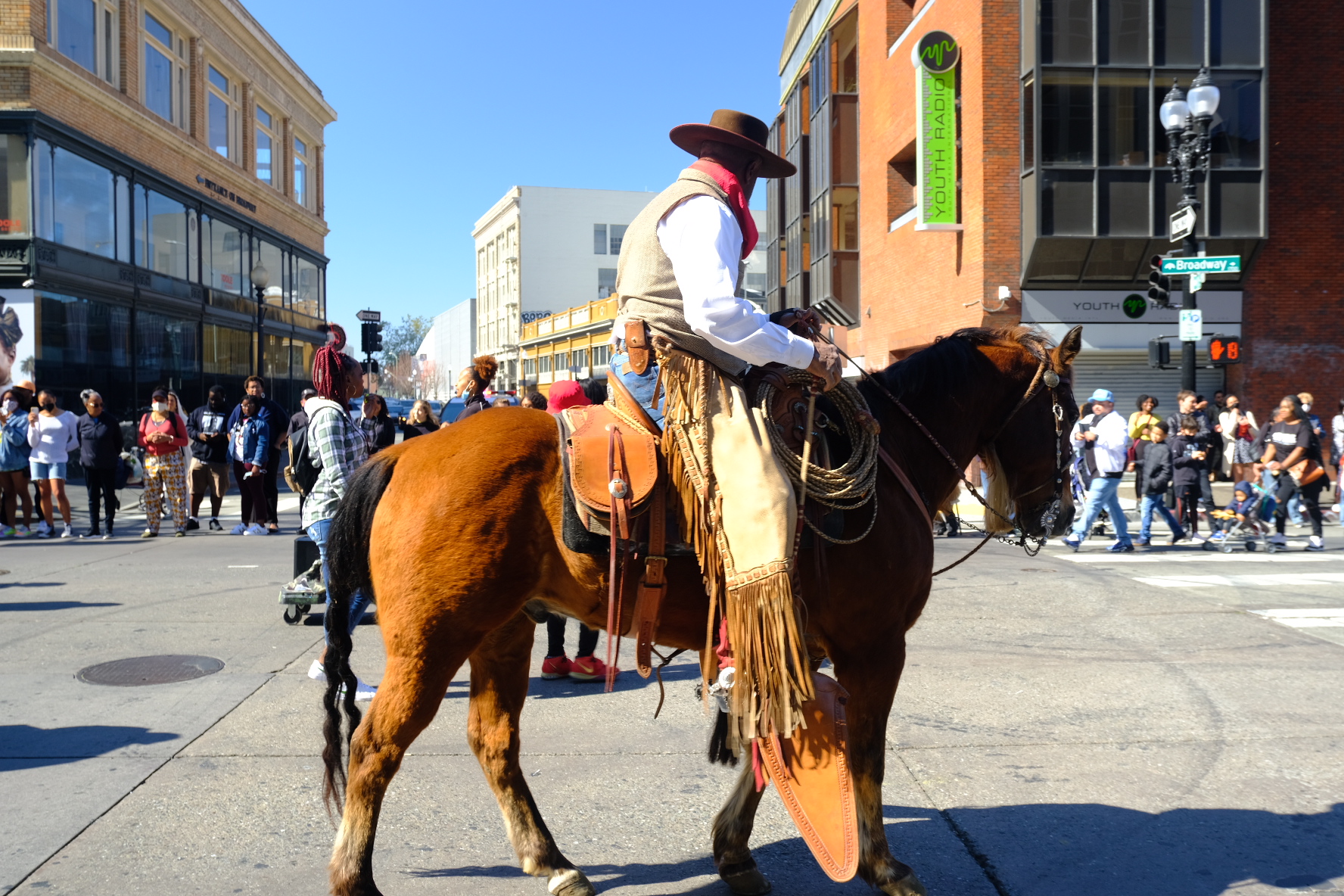 Urban cowboy at the 2022 Black Joy Parade