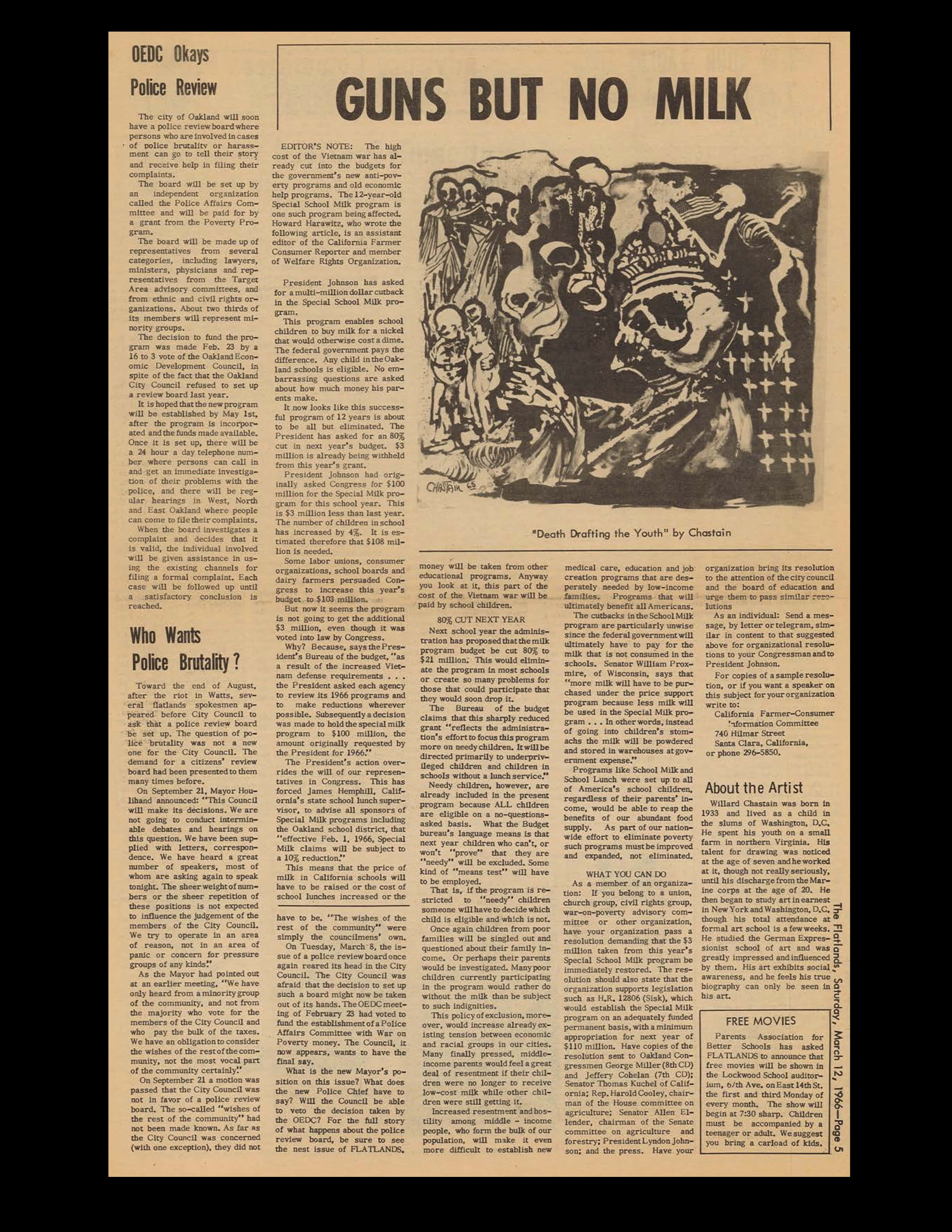 Guns but not Milk|Oakland|1966|Flatlands, Oakland|#blackhistory, #Oakland